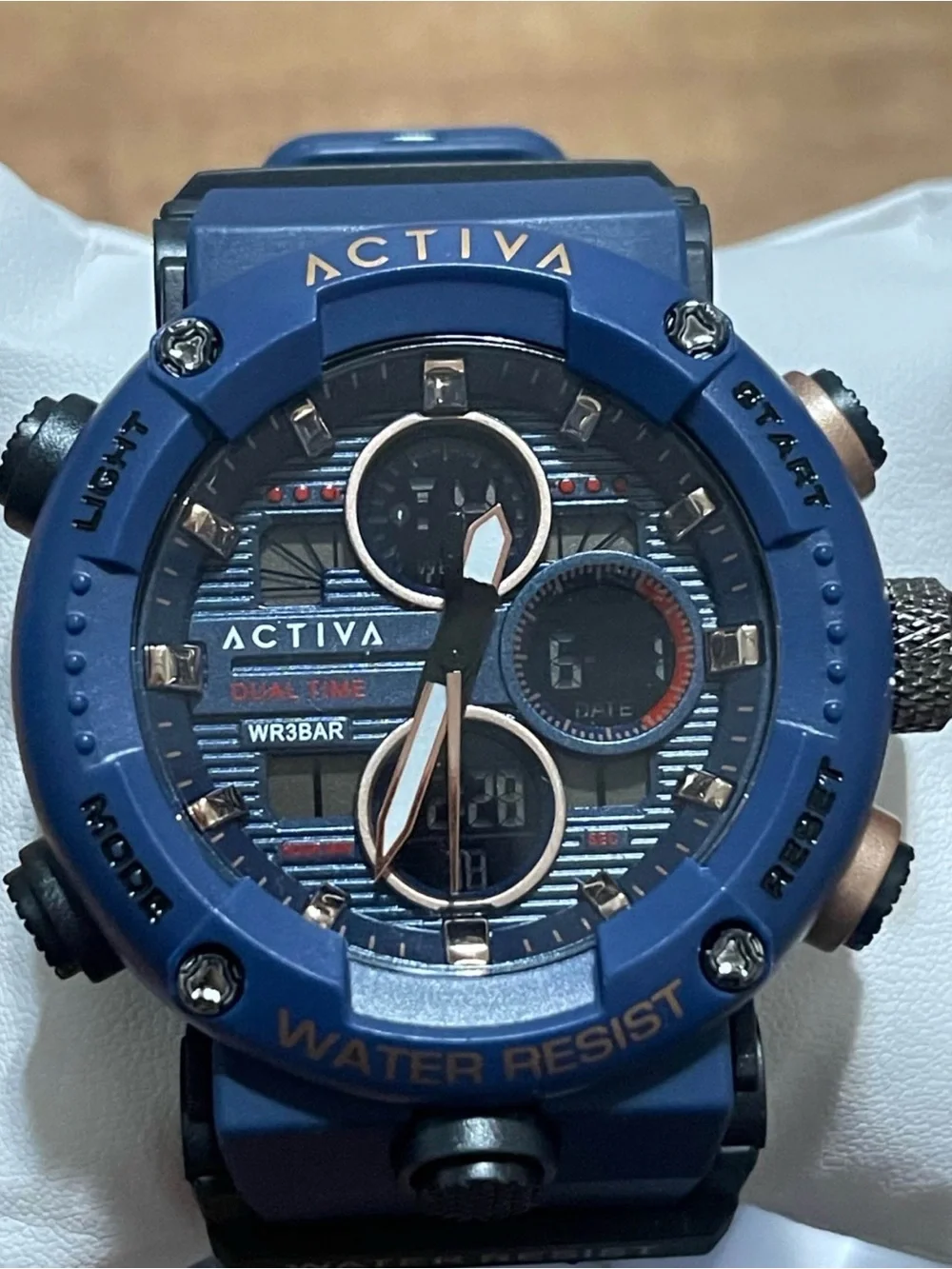Activa X Invicta Digital Men's Watch - 52mm. Blue, new.